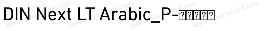 DIN Next LT Arabic_P字体转换